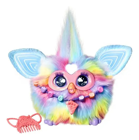 Furby Tie Dye, 15 acessórios de moda, brinquedos de pelúcia interativos