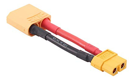 Pack De 3 Adaptadores Xt90 A Xt60 Con Cable 12awg 5cm