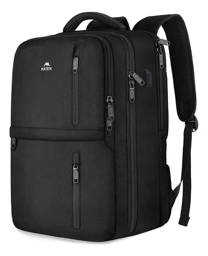 comprar Mochila De Viaje Adultos Lisa 40L Grande Espacio Con Compartimento Para Zapatos Aprobado Por Avión 10kg Personal Articulo Mochila Para Laptop 17 Pulgadas Color Negro Matein 1197