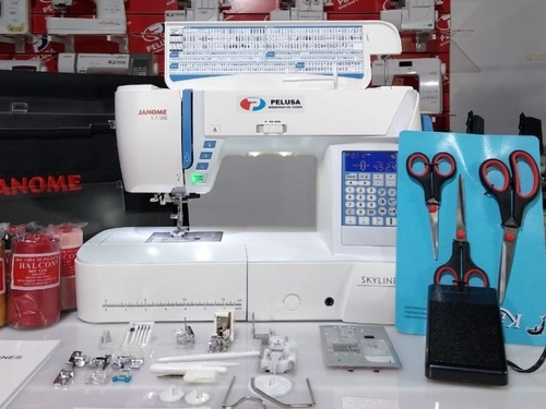 Imagen 6 de 10 de Janome Skyline S5 + Tijeras + Hilos De Regalo!!! Gtía 3 Años