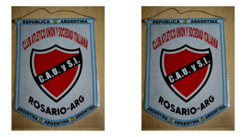 Banderin Grande 40cm Union Sociedad Italiana Rosario