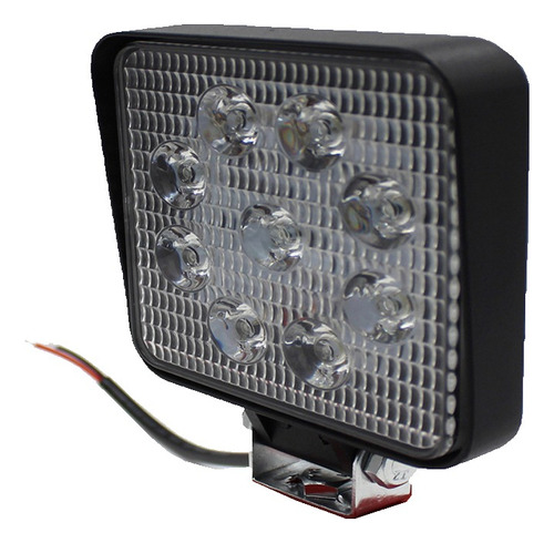 Neblinero 9 Led Foco 10-30v Auto Camión Cuadrado Unidad