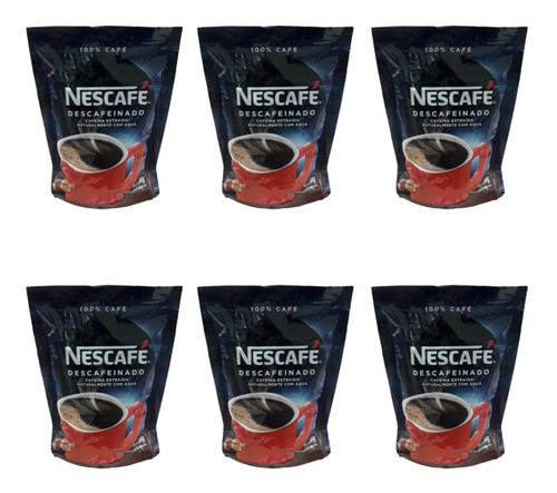 Café Solúvel Descafeinado Nescafé Kit Com 6 Unidades De 50g