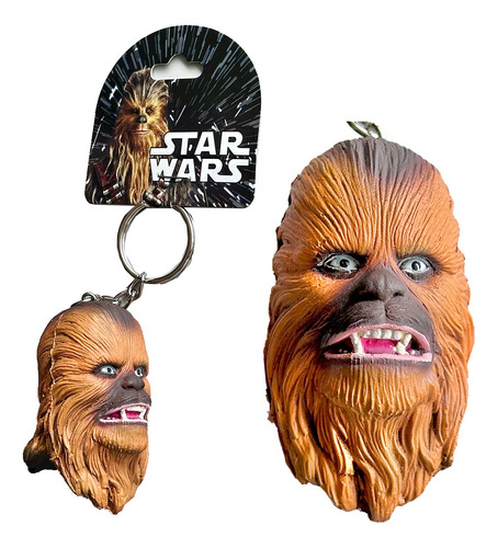 Llavero Star Wars Chewbacca Relieve Coleccionable
