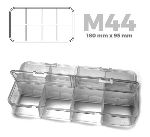 Caja Plástica Organizadora Gavetero 8 Div Multiuso 18x9,5 Cm