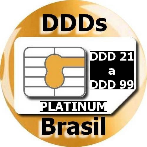 Numero Facil Memorização Platinum - Ddd Brasil - Encomenda