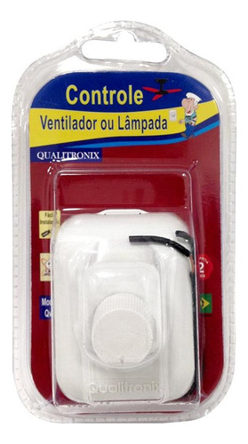 Controle Ventilador Qualitronix Luz Sobrepor   Qv39