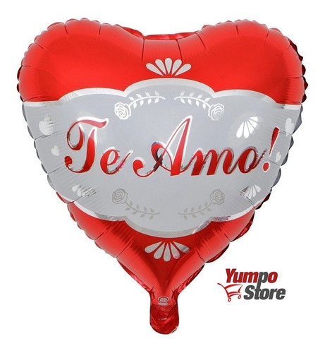 Pack 24 Globos Metalicos De Amor Te Amo Con Varillas