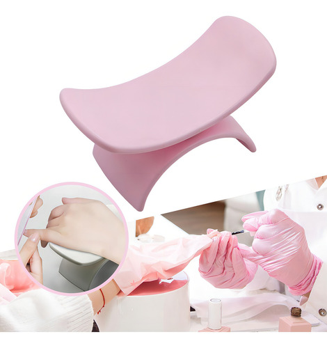 Cojín Para Reposabrazos De Uñas En Forma De U, Accesorios Color Rosa Porta-servilletas