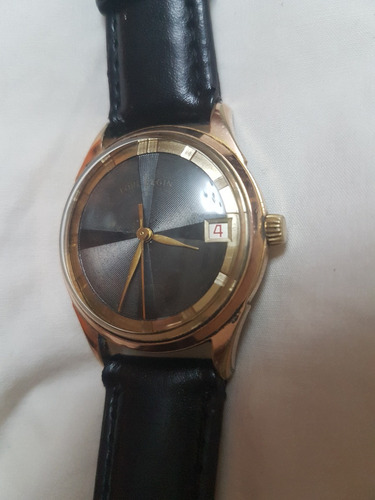 Reloj De Pulsera Vintage Lord Elgin Caratula Negra
