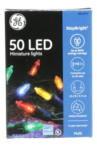 Tira Luz Led Multicolor 50 Unidad 12.25 Pie