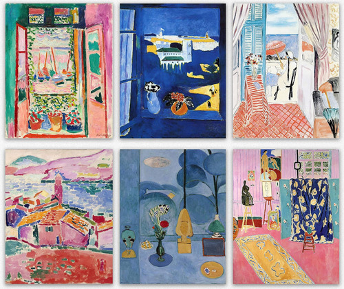 Matisse Wall Art Prints - Juego De 6 Carteles Estéticos De H