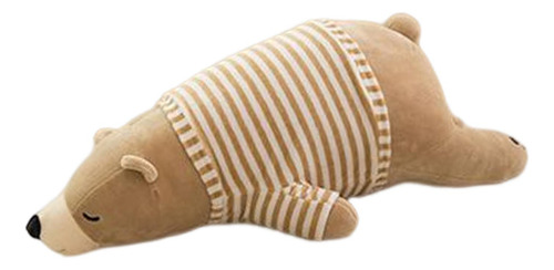 Sleeping Bear Pillow Comfortable Office Kids Brown 50cm