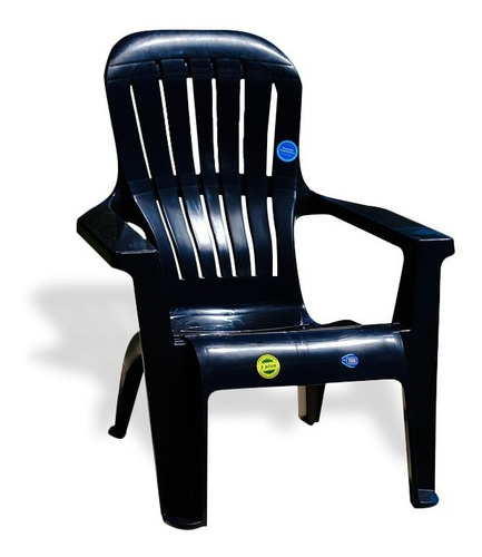 Sillon Plastico De Exterior Voss 2000 Varadero Negro