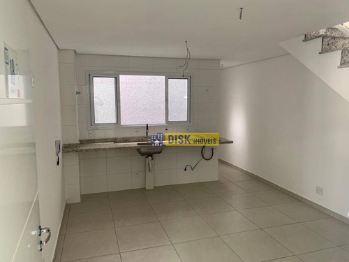 Imagem 2 de 15 de Cobertura Com 2 Dormitórios À Venda, 107 M² Por R$ 390.000,00 - Vila Pires - Santo André/sp - Co0086