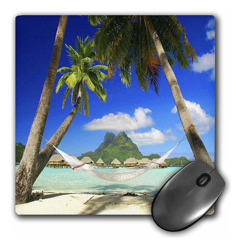 3drose Llc 8 X 8 X 0.25 Pulgadas Mouse Pad Bora Bora Relaja