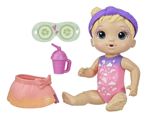 Muñeca Baby Alice Bebé Spa Multicolor Rubia