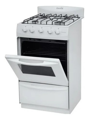 Imagen 3 de 3 de Cocina Escorial Candor S2 Gas Envasado Blanca 4h