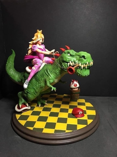 Archivo Stl Impresión 3d - Princess Peach And Yoshi