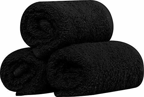 Toallas Utopia De Algodon Color Negro Paquete De 24 Suaves