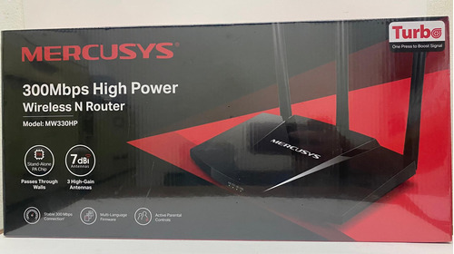 Mercusys Router Inalambrico N 300mbps High Power Mw330hp