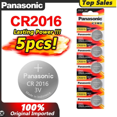 1 Blister - 5 Pilas Bateria Panasonic Cr2016 2016
