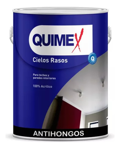 Latex Acrilico Quimex Para Interior Cielo Raso De 1 Litro