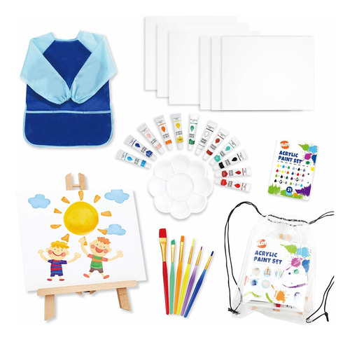 Blot Juego De 28 Pinturas Para Niños, Juego De Pintura Acríl