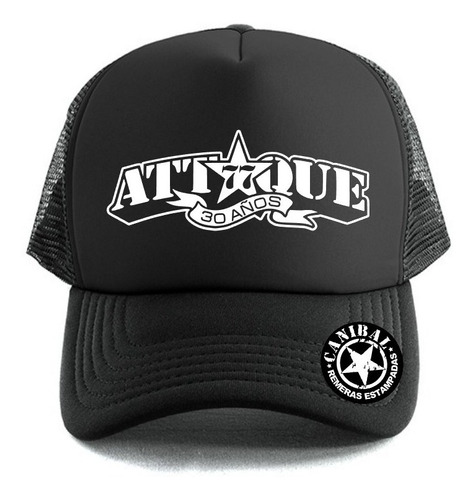 Gorras Trucker Bandas De Rock Ataque 77, Remeras Canibal