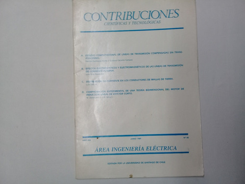 Revista Contribuciones Cientificas Y Tecnologicas N° 85/1989