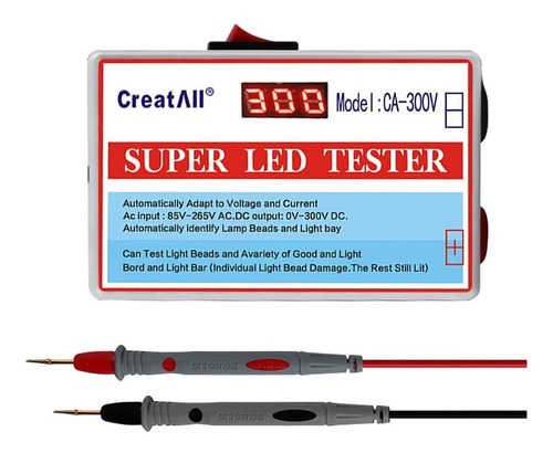 Probador Tester De Led Tv Backlight Retroiluminación Voltaje