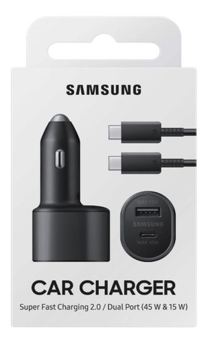 Samsung Cargador De Auto 45watts Para Galaxy A53 A13 A33