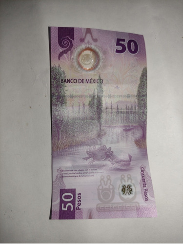 Nuevo Billete $50 Pesos Conmemorativo Ajolote Serie Ab