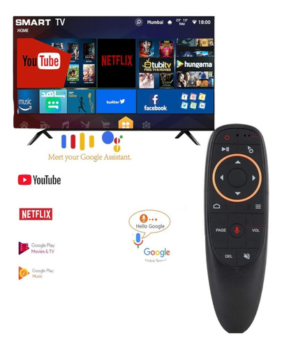Control Remoto Bluetooth Tv Stick Y Tv Fire Asistente De Voz