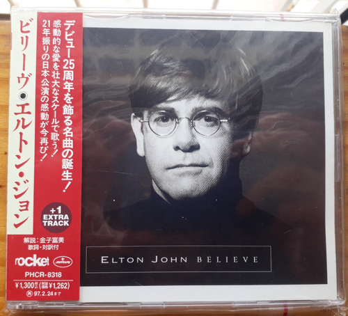 Elton John Believe Single Cd Promo Japon