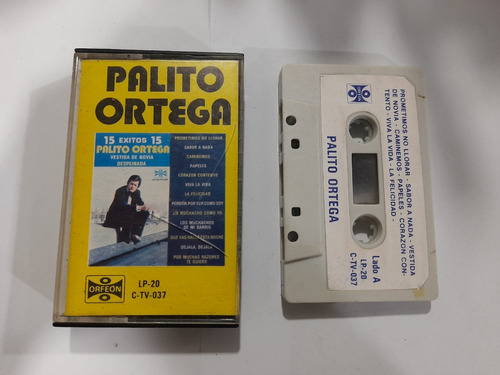Cassette Palito Ortega 15 Exitos En Formato Cassette.