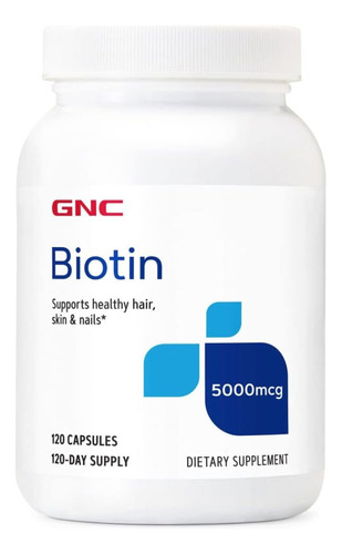  Biotina 5,000 Mcg - 120 Cápsulas Gnc