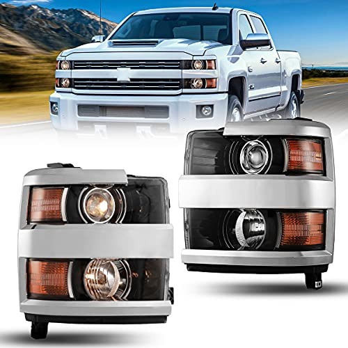 Roxx Conjunto De Faros Delanteros Para Chevy Silverado 2500 