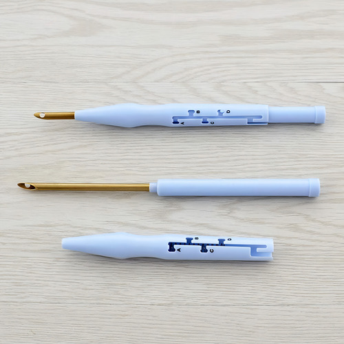 Aguja Magica Para Bordar, Agujas De Coser Bordado Ajustable Punch Needle Pen Tool Para Coser Apliques Adorno