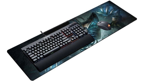 Mouse Pad Gamer Personalizado Xxl 78 X 33 Cm, Borde Cosido