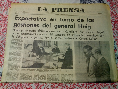 Diario La Prensa 17 Y 19 De Abril De 1982 - Zona Vte, Lopez