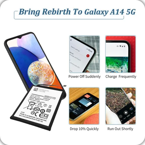 Bateria De Repuesto Para Samsung A14 5200mah Sm-a146u