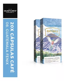 20x Cápsulas Comp. Nespresso - Import - Guatemala Fenix