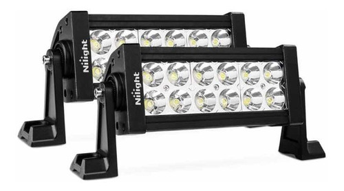 Barra De Luz Nilight Led 2pc 7 36w Spot Led Ouff Road Suvs