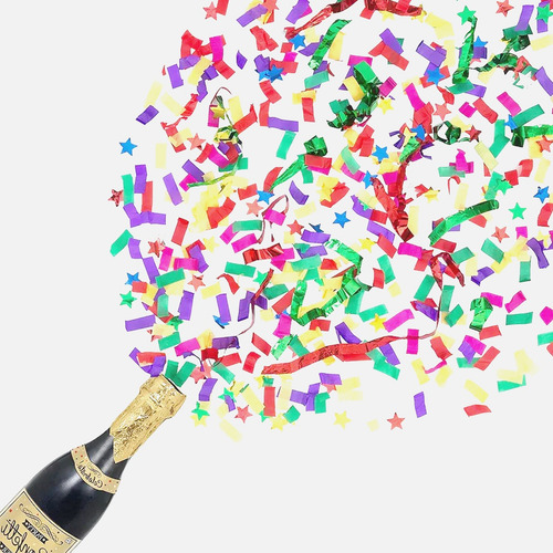 Party Popper Botella Set X2u. Cotillón Y Confeti - Big Party