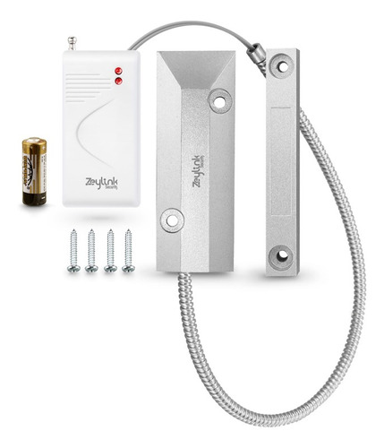Imagen 4 de 4 de Sensor Magnético Inalámbrico Cortinas Metálicas 433 Mhz