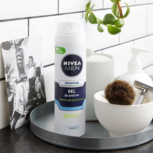 Gel Para Afeitar Nivea Men Sensitive Para Piel Sensible 200ml