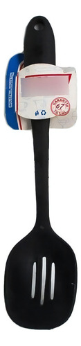 Cuchara Servir Acanalada Nylon Loekemeyer 28 Cm Color Negro