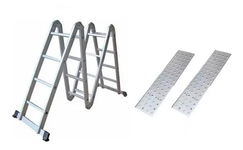 comprar Escalera Aluminio Multipropósito Reforzada 4x4 + Plataformas