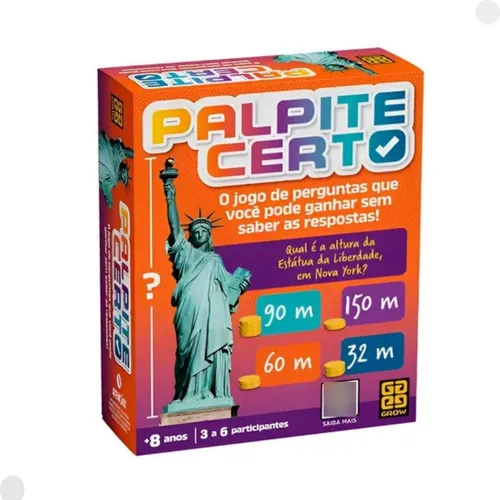Jogo De Perguntas Palpite Certo 04358 - Grow